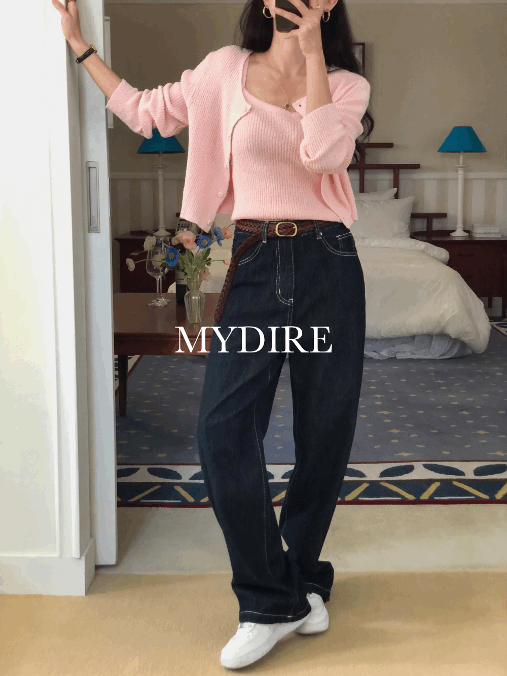 코너 논페이스 와이드 생지 데님 [기획특가 10%할인 적용]