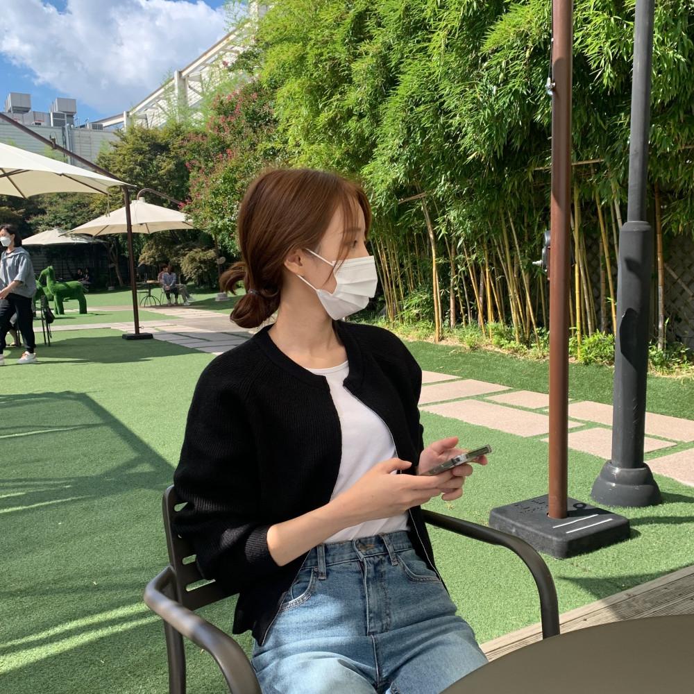 니트 집업 가디건 자켓 ( 6 color ) 여성 아우터