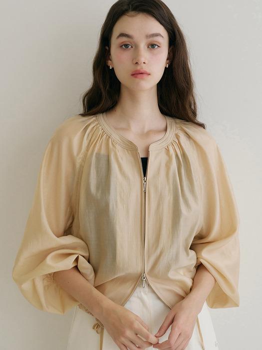 [단독] G Breeze Shirring Blouson_Beige
