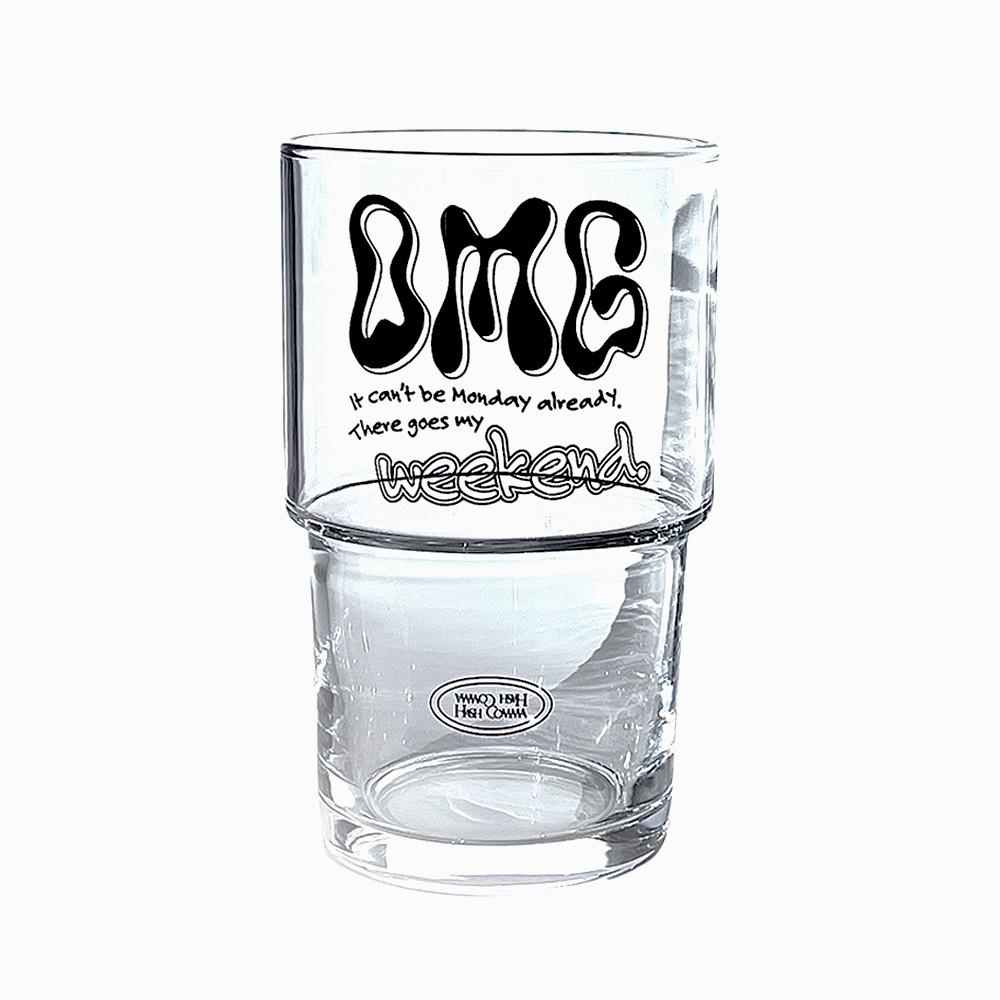 해쉬콤마 OMG 레터링 컵 힙한 유니크 컵