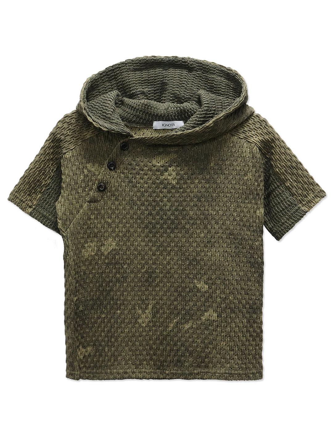 CORE:12 BUTTON HOODIE (KHAKI)