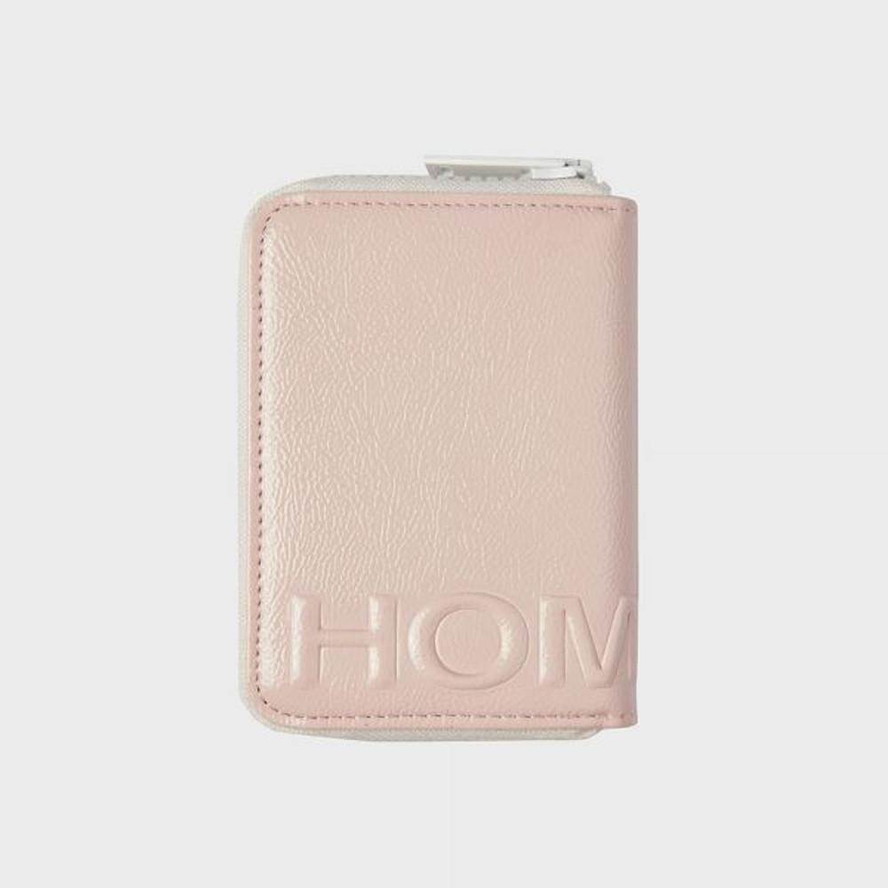 홈보이스포츠클럽 enamel zip card holder - L.pink