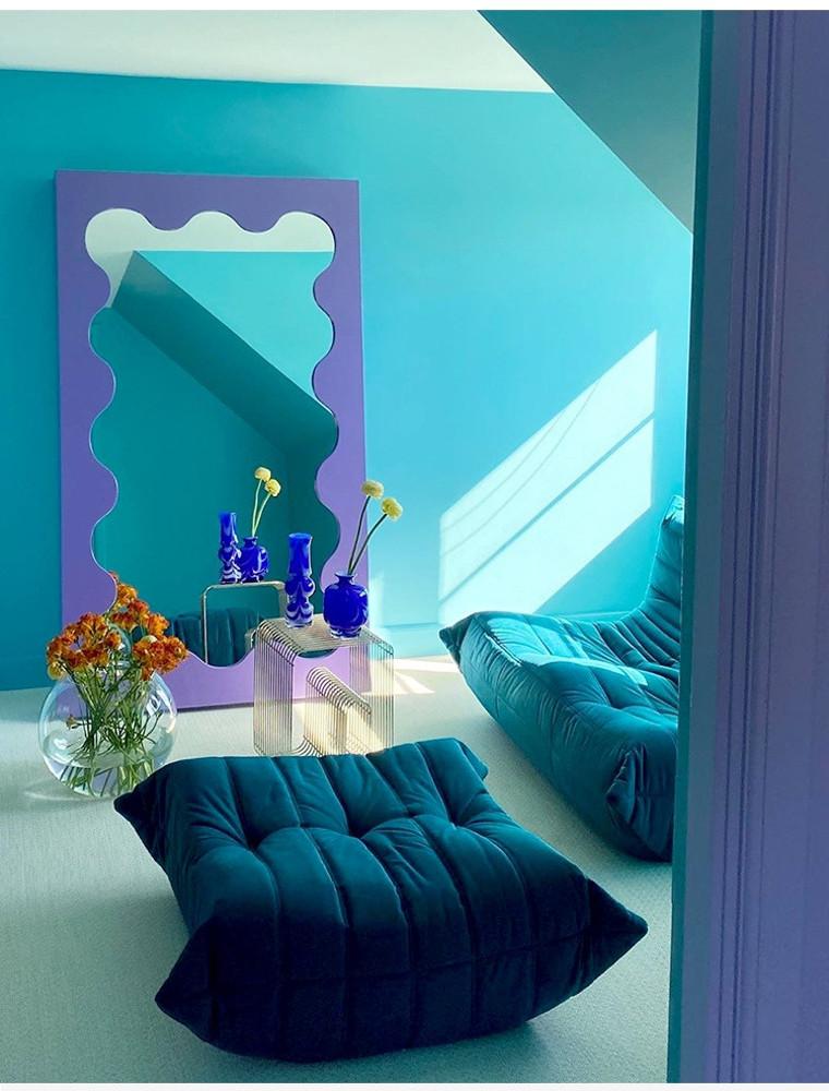 구스타프웨스트맨 전신 거울 인스타 카페 인테리어 쇼룸 물결 웨이브 대형 미니 스탠드