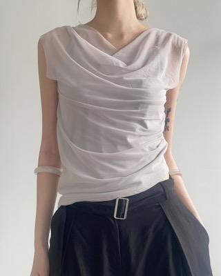 double see-through layered tee (3color)