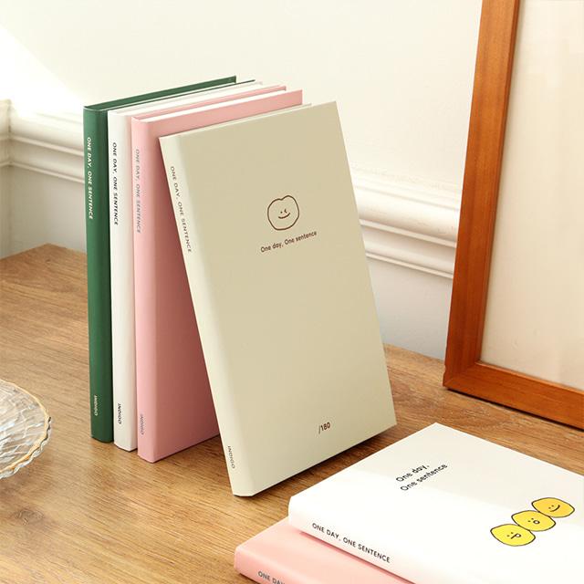 자문자답 오늘기분 한 문장 일기 (6개월용) + 데코스티커 1장