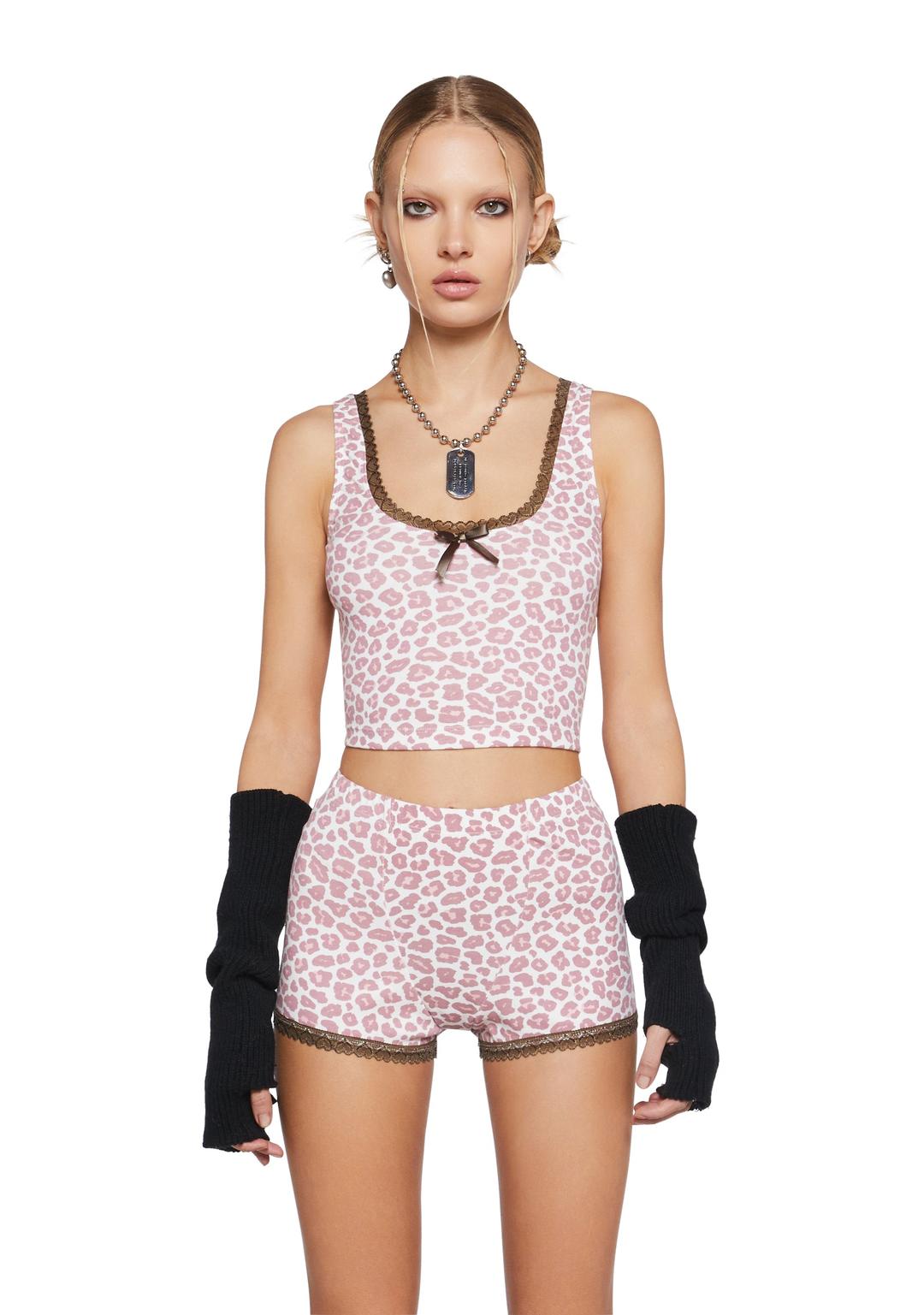 Sweetly Spotted PJ Set - LEOPARD / XX-Small