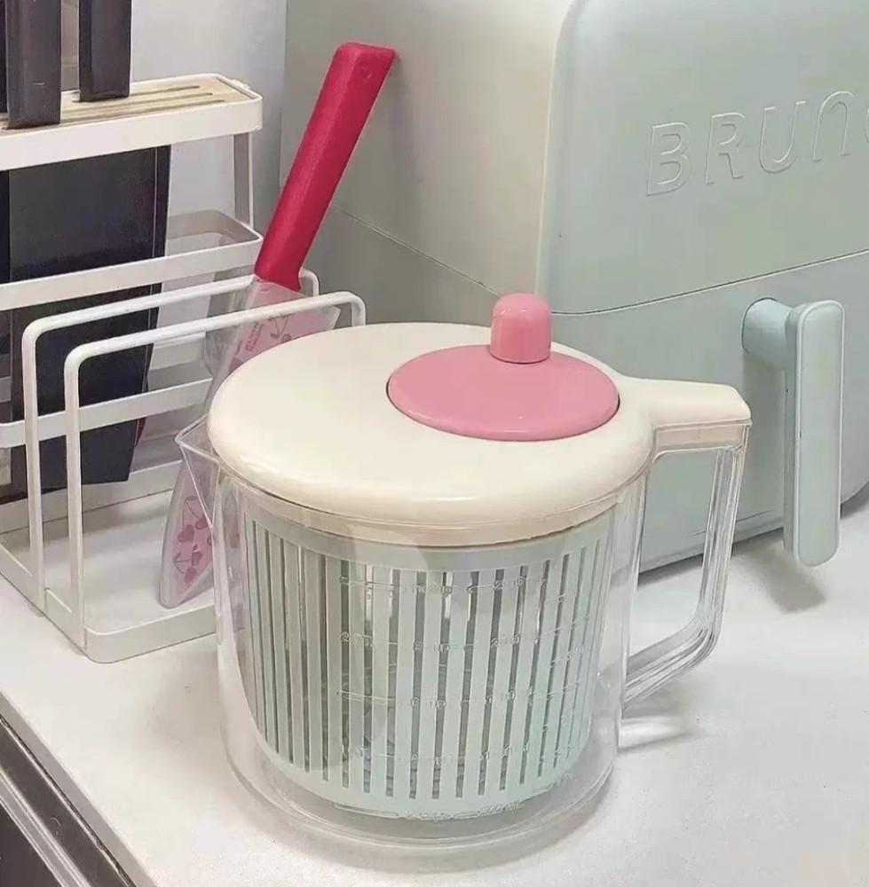 야채탈수기 샐러드 음식 짤순이 채소 가정용 음식물 식품 음식 물기제거기