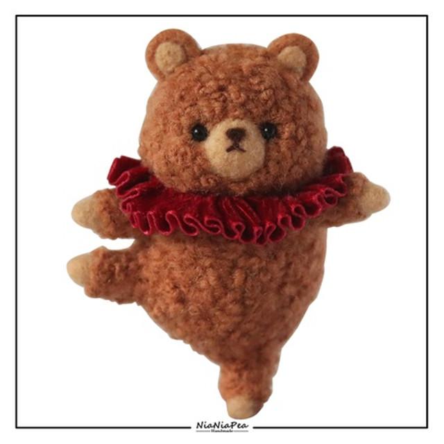 발레곰 양모 펠트 재료가방 알파카보스턴 돼지 동물 핸드메이드 DIY 행거 선물