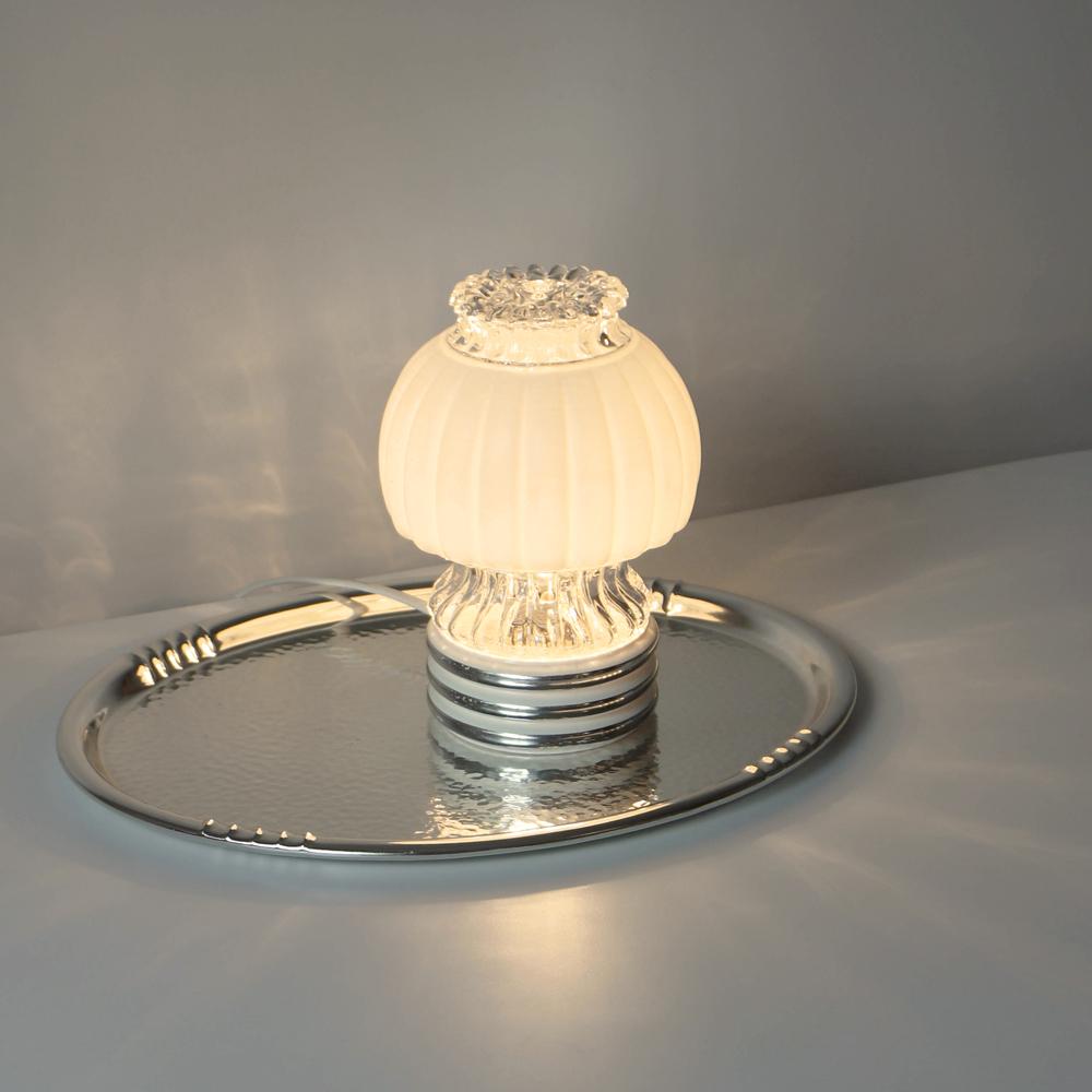 1970s Graewe Jellyfish Glass Bedside Lamp