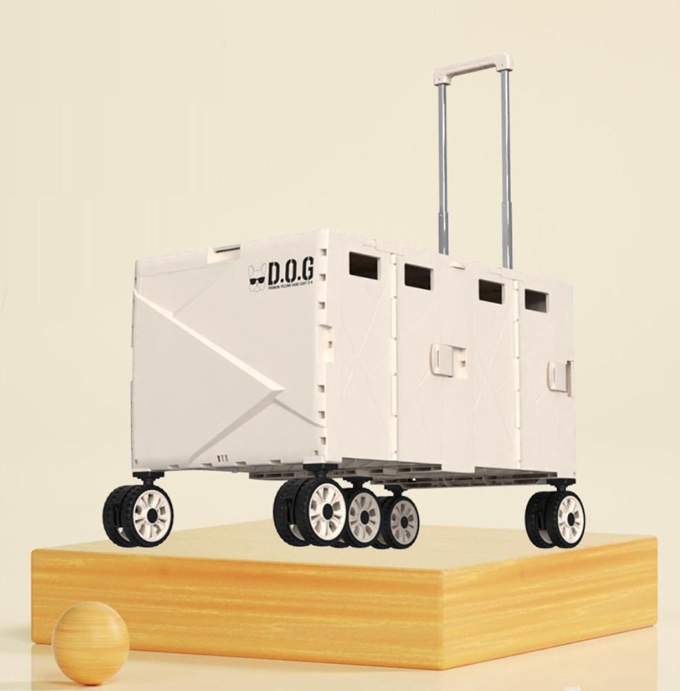 도그독 듀얼 퍼스트 프리미엄 캠핑웨건 폴딩카트 광폭 캐리어 접이식 대형 테이블