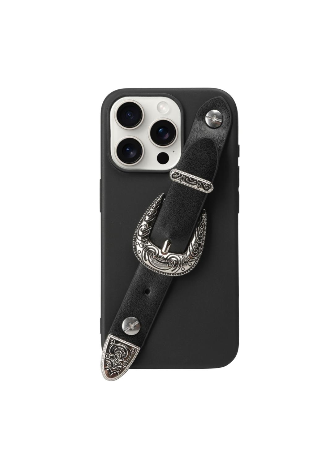 Western-strap iphone case (Black)