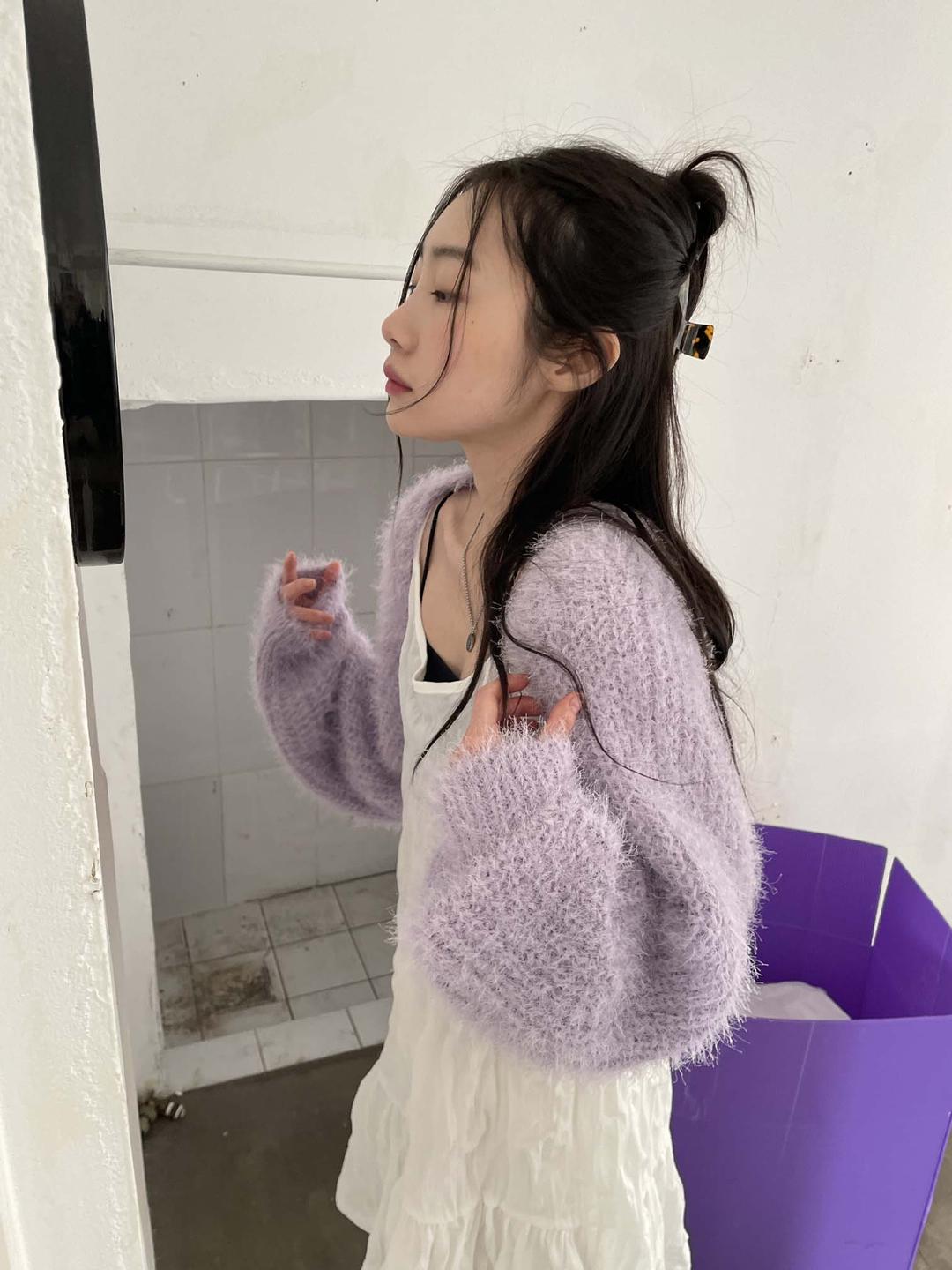 drop pastel hair bolero