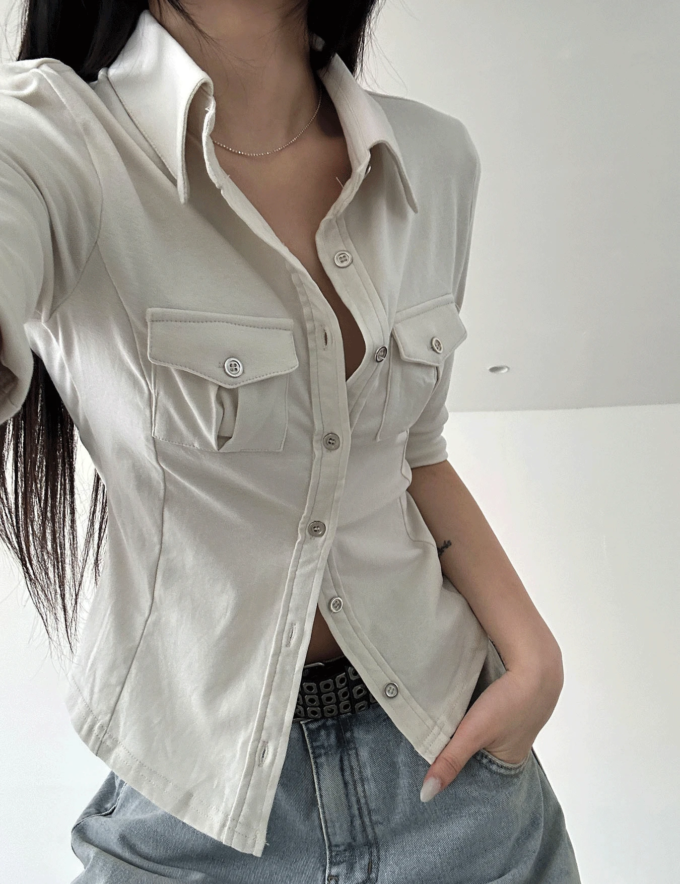 pocket work shirt (1color)