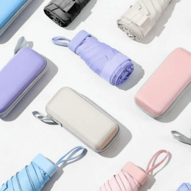 [최저가/🚚당일배송] 1+1 구쯔야 사각 양산 암막 초경량 우양산 양우산 자외선차단 경량 미니 수동 예쁜