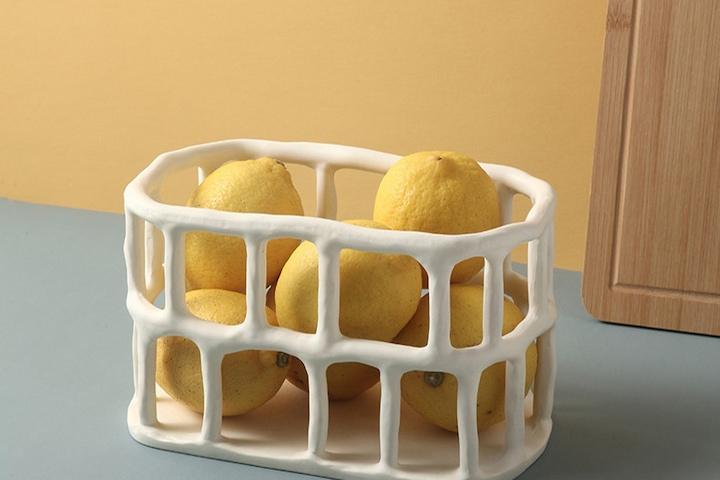 Fruit Basket 유니크 오브제 잡동사니 바스켓 트레이 정리함