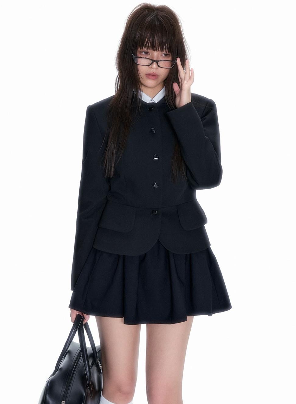 [PRE-ORDER 10% SALE] NECY STUDIO Heart Button Slim Jacket