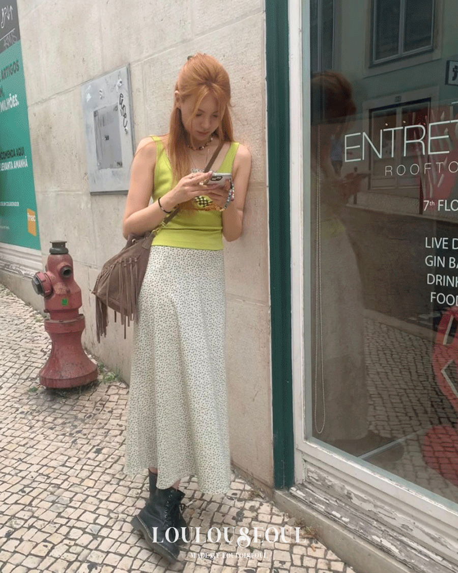 (L/S Collection) Green Lily Slim Fit Dress_그린 릴리 슬림 핏 드레스
