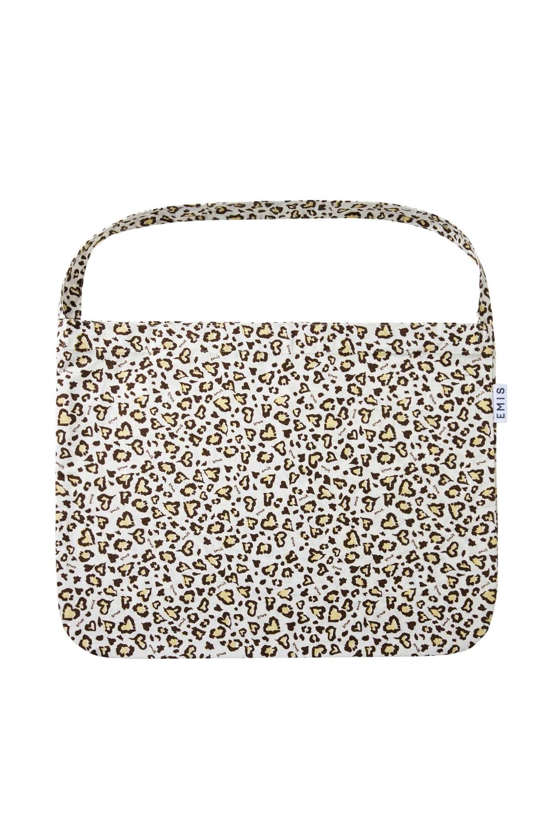LOGO LEOPARD ECO BAG-IVORY