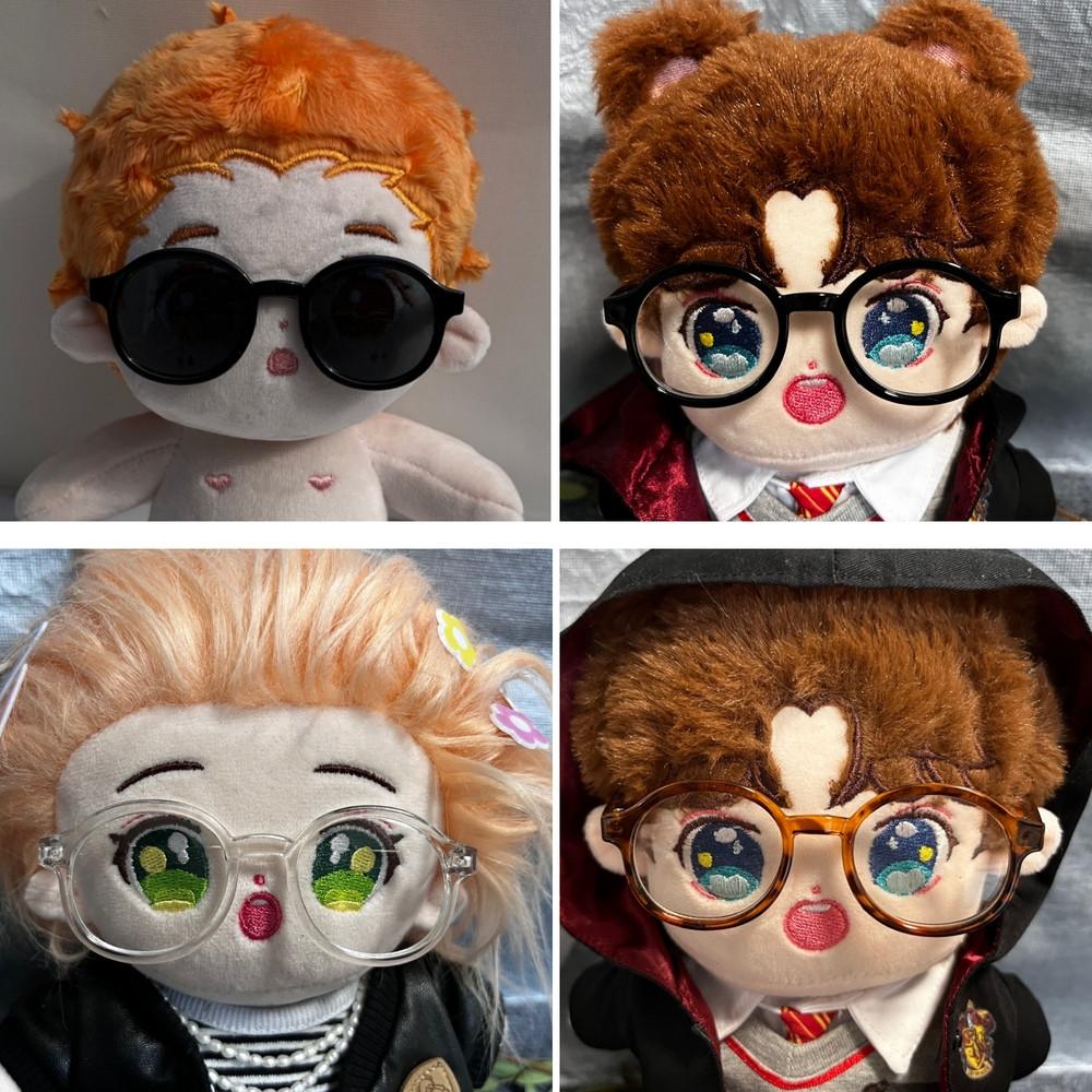 푸른옷장 10cm, 15cm, 20cm 인형 안경 아이돌 무속성 솜 인형 옷