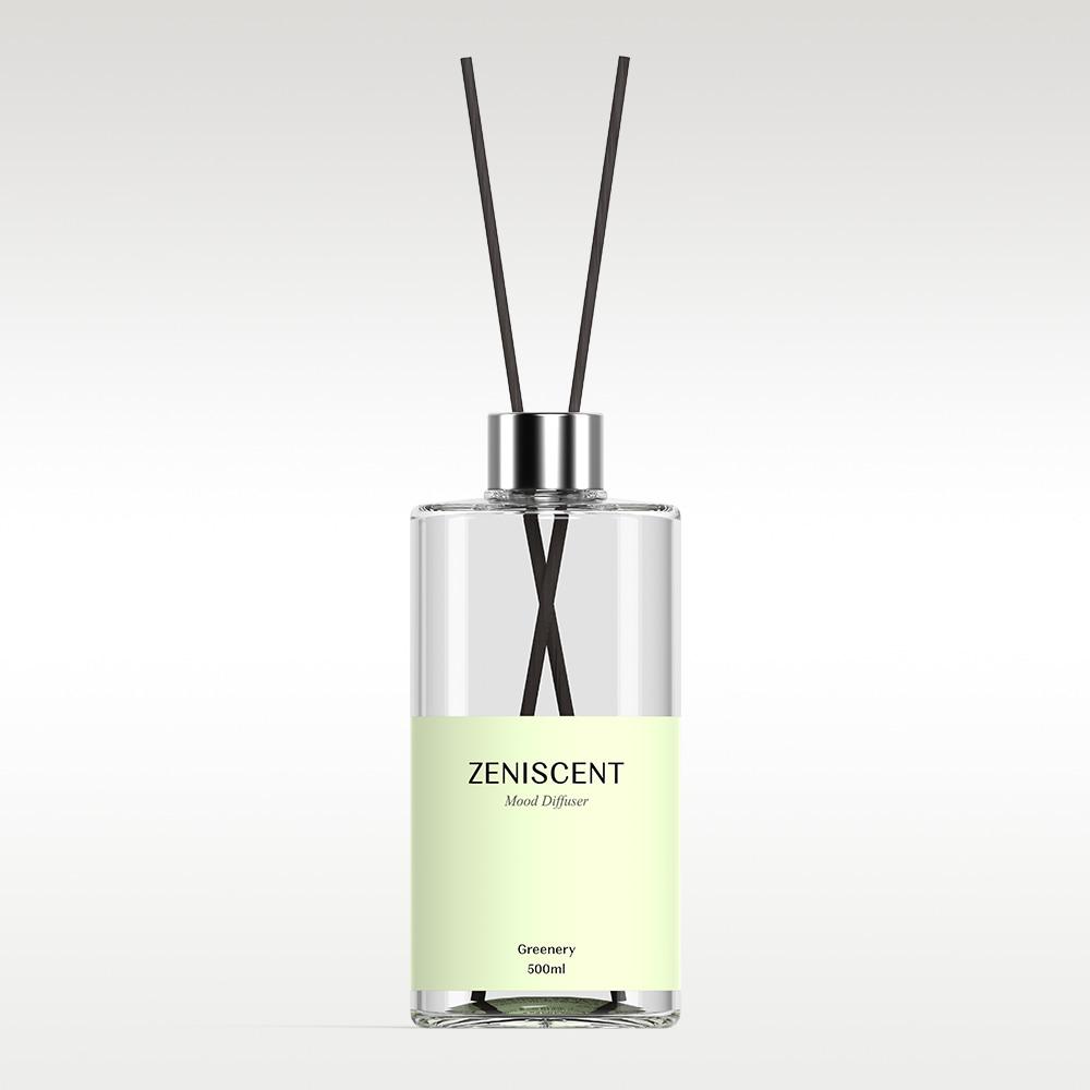 제니센트 무드 디퓨저 실내 방향제 그리너리 500ml