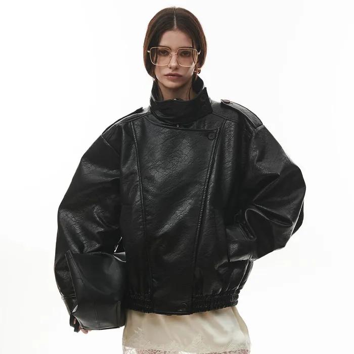 Mood Leather Jumper [BLACK]