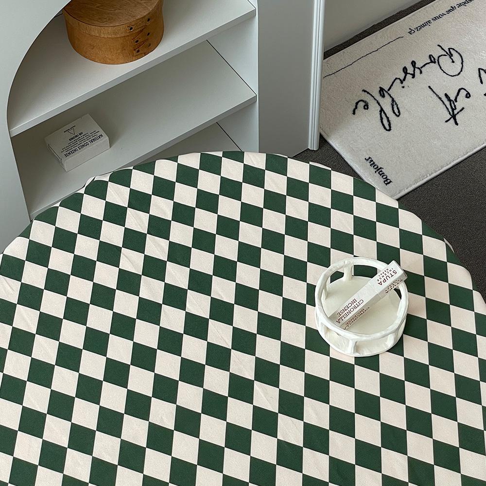 빈티지 감성 격자 테이블보 캠핑 식탁보