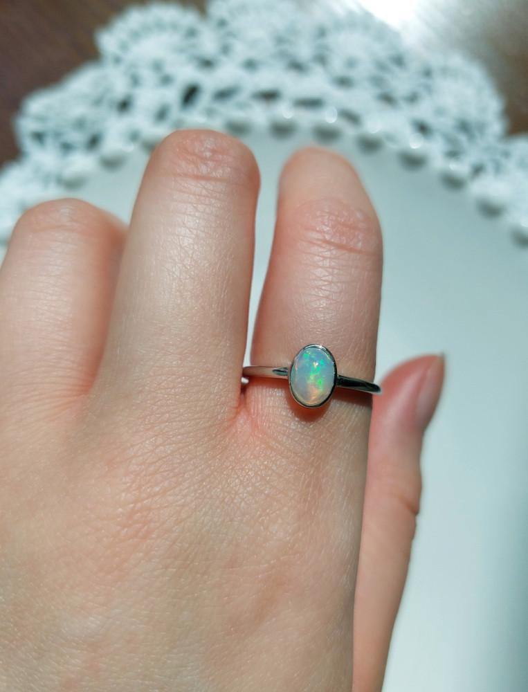 오팔반지 원석반지 라운드