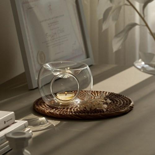 애플 유리 아로마 오일 버너