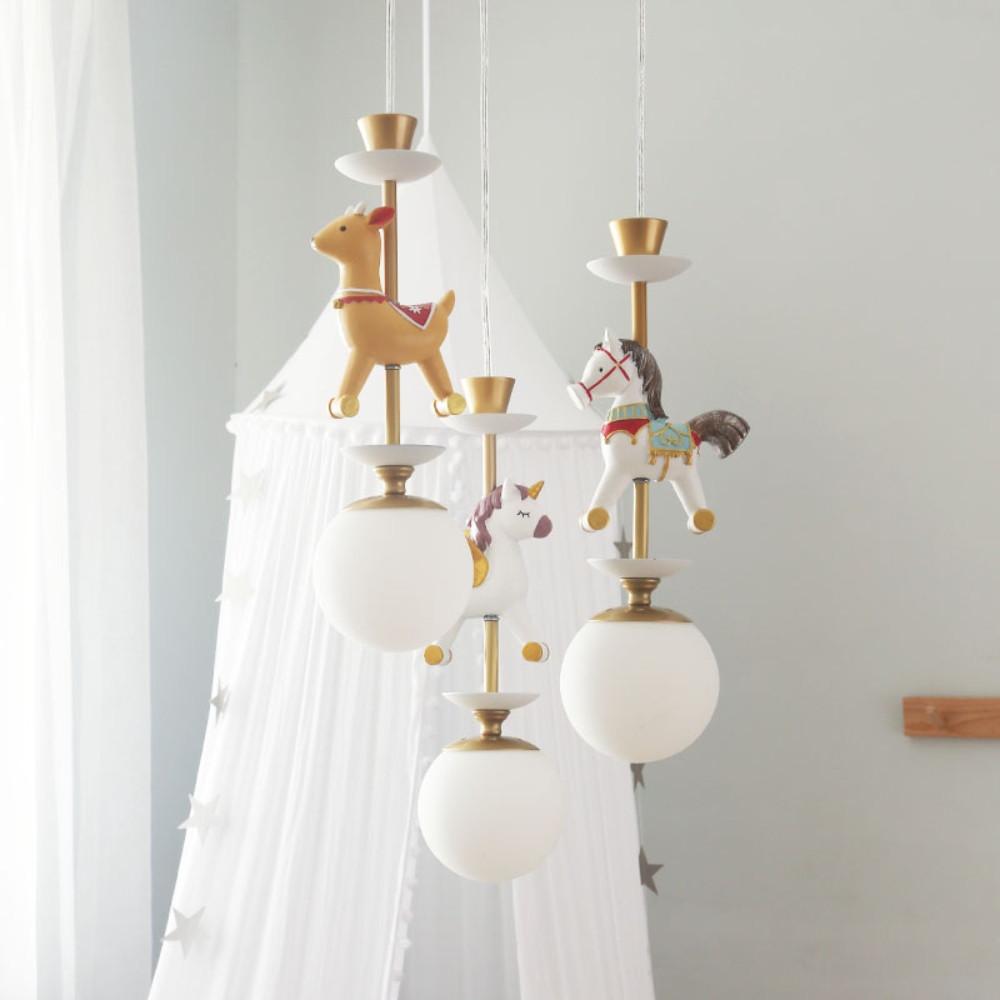 회전목마 레일 수입 아이방수면등 침대간접조명 아기 유니콘 모빌 남자 여자아이방꾸미기