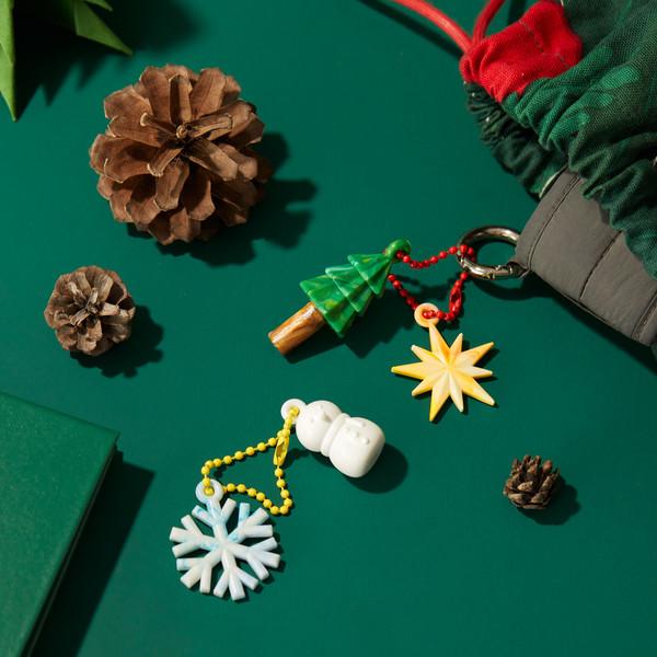 해피 윈터 키링 (크리스마스, 눈사람)