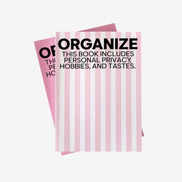 Organize diary 오거나이즈 만년 다이어리 pink/stripe (6month)