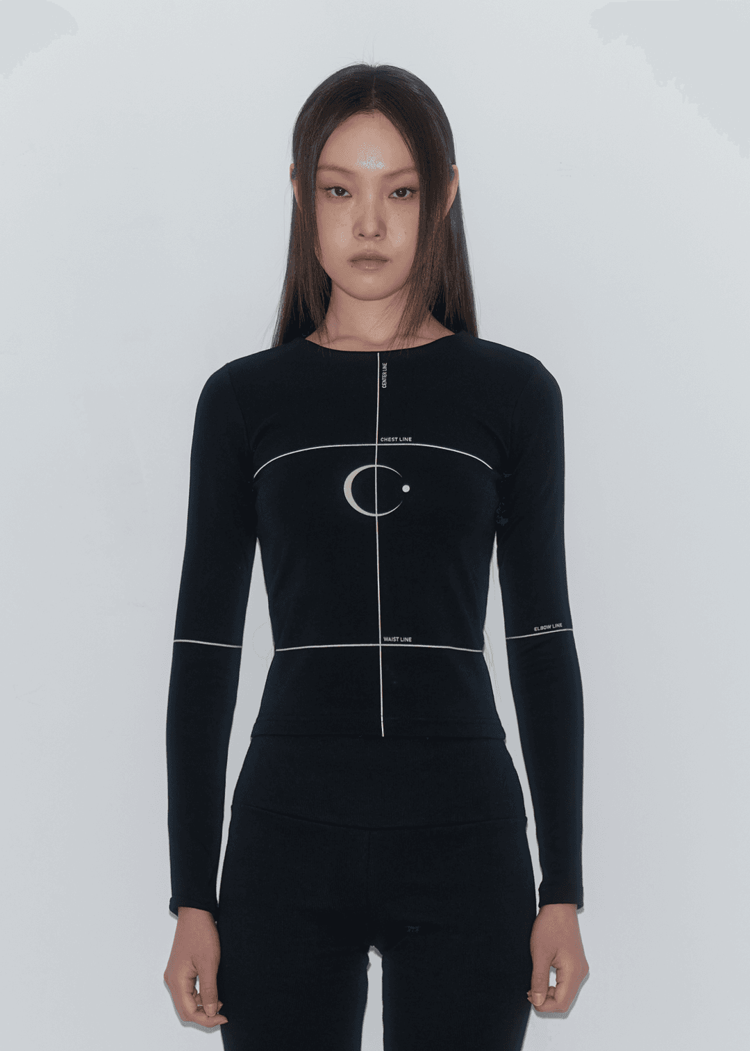 BODY LINE T-SHIRTS , BLACK