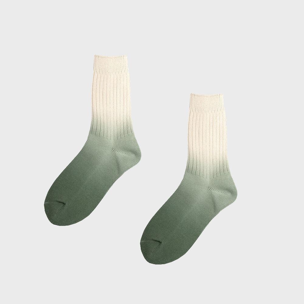 GREEN DYING CREW SOCKS (UNISEX)