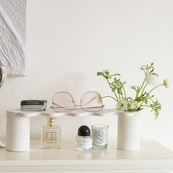 물결 화장품정리대 진열대 선반 화장대정리함