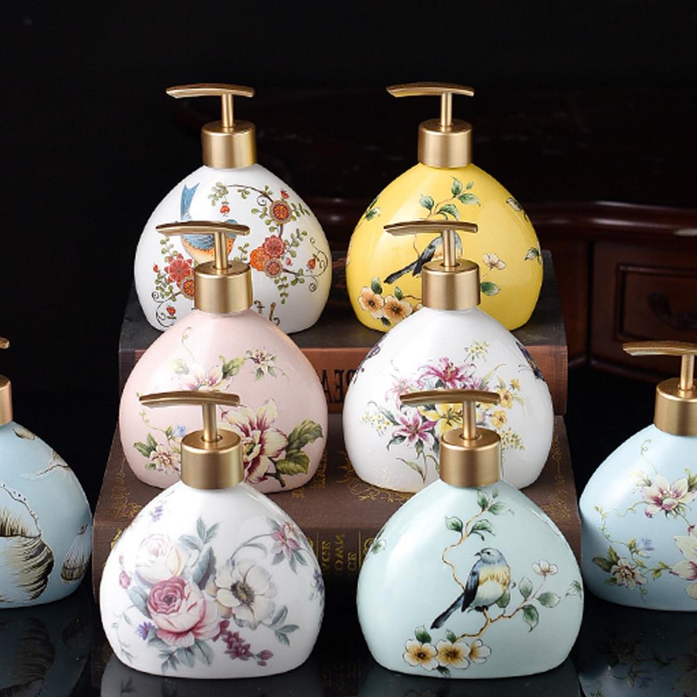 고급 디스펜서 샴푸통 손 세정제 소독제 병 욕실 호텔