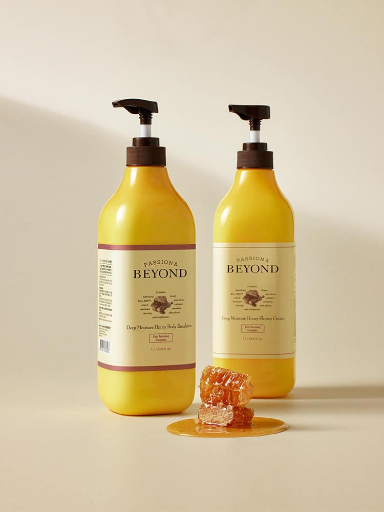 [1+1][비욘드] 딥 모이스처 1L 대용량 허니 샤워크림 / 에멀전 (택 1)(1/20~23 입금/결제 완료 건에 한하여 1+1 발송)