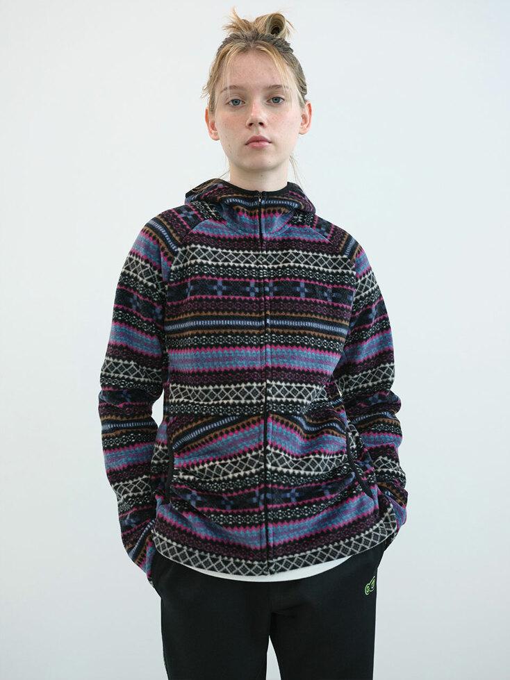 셔링 포켓 플리스 집업 후디 (Multi)