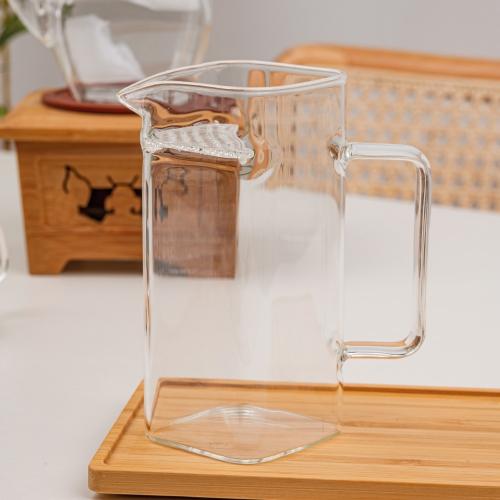 사각 거름망 유리 숙우 中 270ml(월아배)