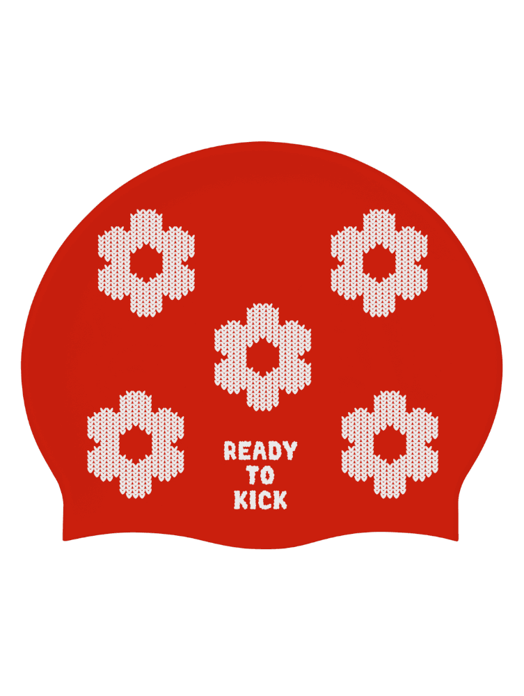 X-MAS BLOSSOM swim cap - red