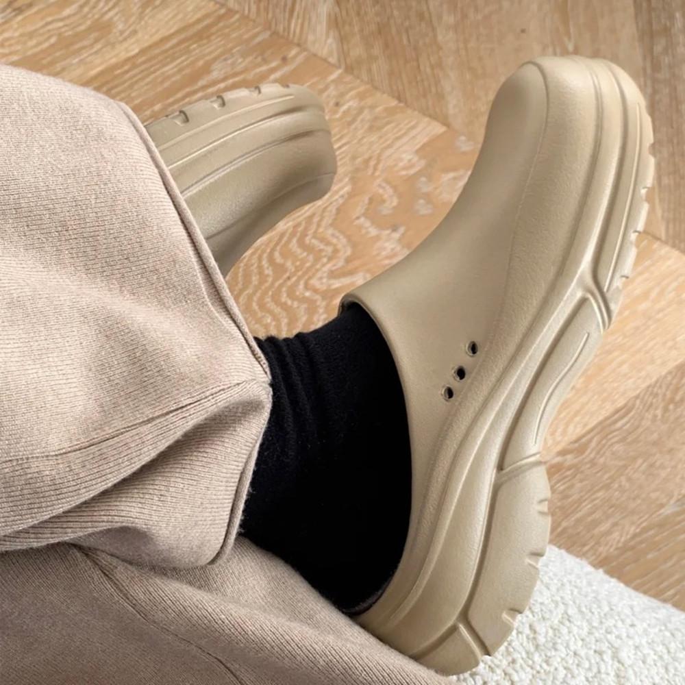 피비씨비 블랙 밀크티 클로그 4계절용 기모버전 가성비 슬리퍼 방수 남녀공용