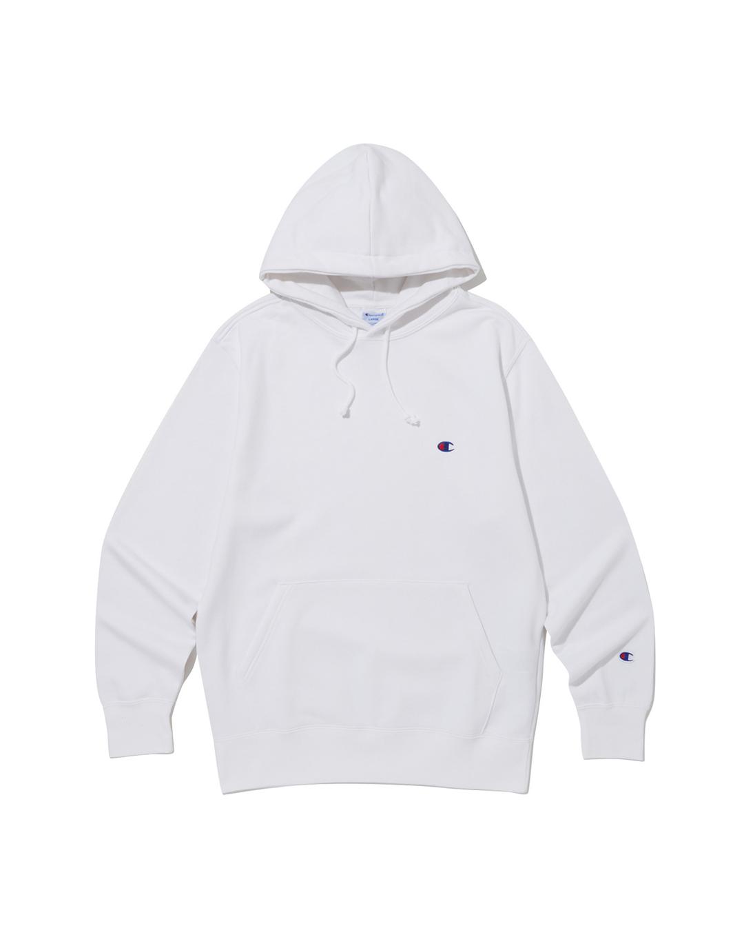 [ASIA][친환경] C로고 French Terry 후드스웨트셔츠 (WHITE)