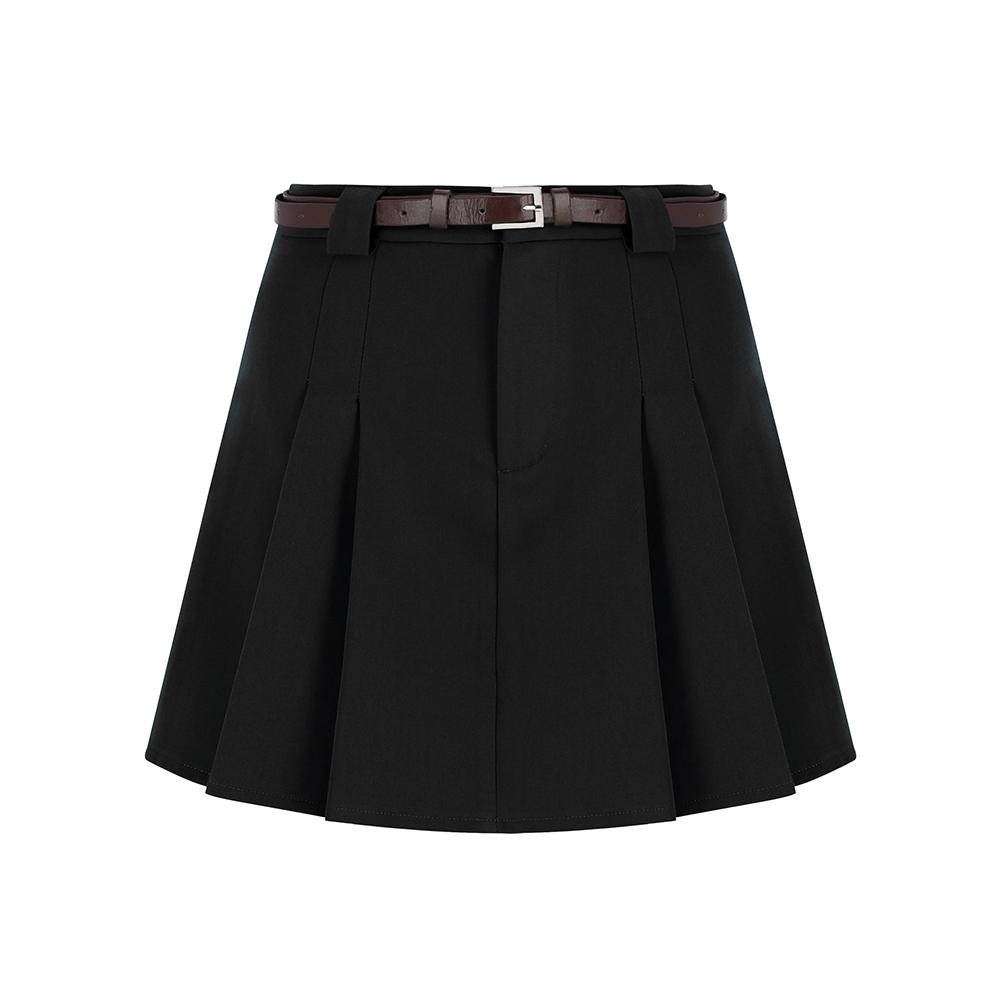 [23 신상] 벨트 세트 플리츠 미니 스커트(THSAI2307)