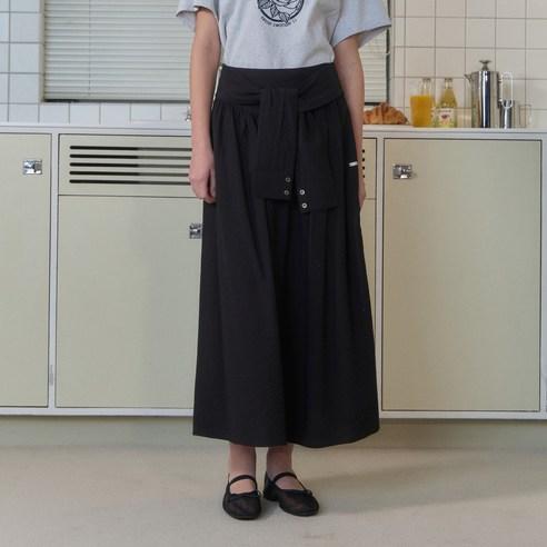 쥬시쥬디 여성용 타이플레어 롱 스커트 JZSK321C