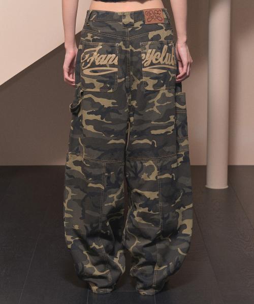 카펜더 레터링 데님 팬츠 (KHAKI CAMO)_F24ZD884