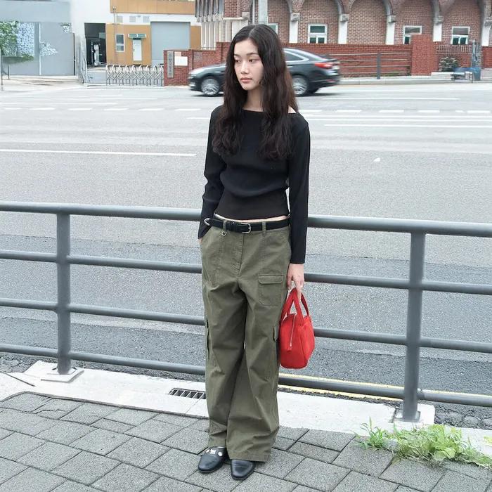 [리오더]Carpenter Loose Pants  Khaki (TA6121A01H)
