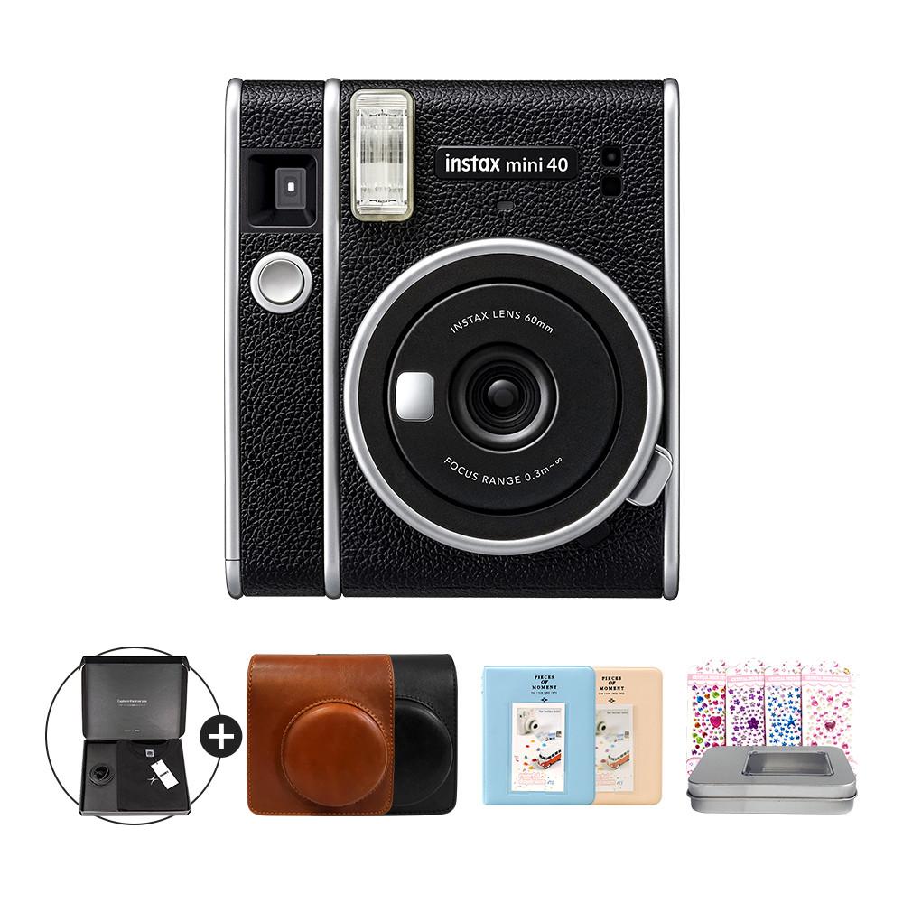 참스에디션Event💝인스탁스 미니40+가죽케이스/2단앨범+틴케이스/폴라로이드 카메라