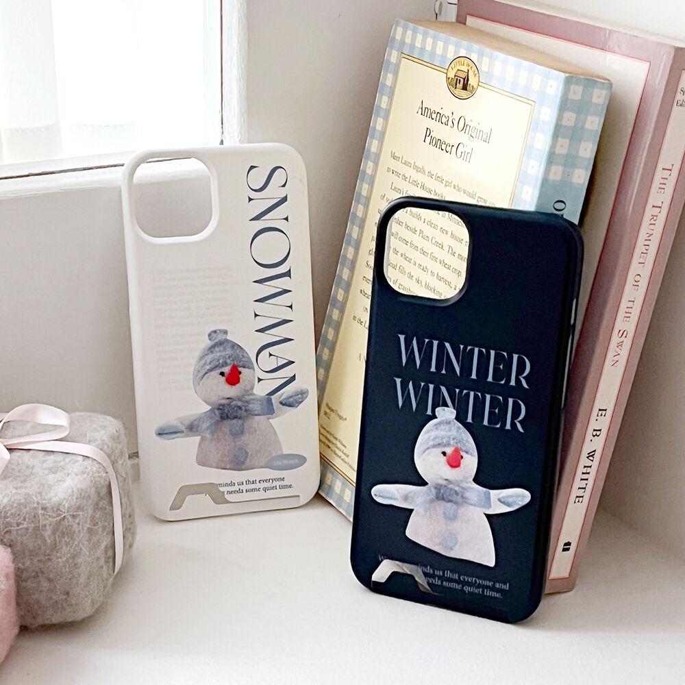 snowman 디자인 [카드수납 폰케이스]