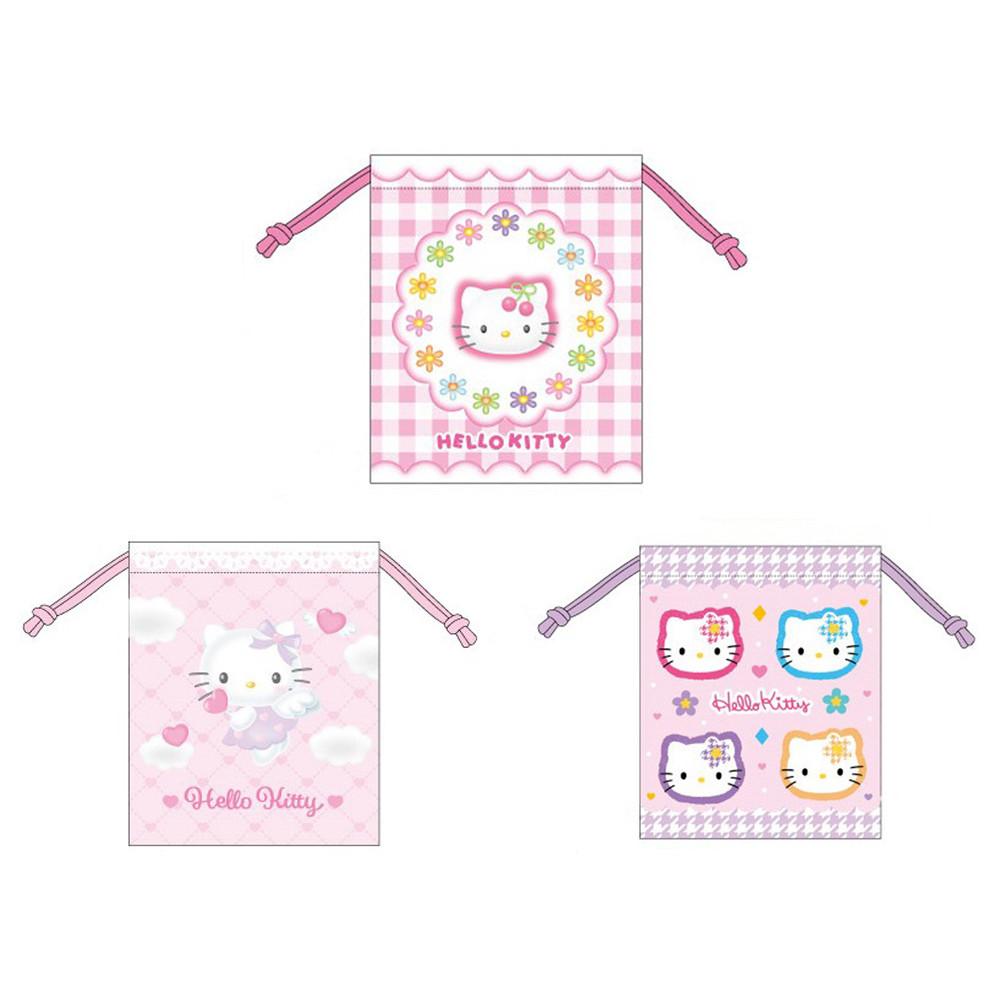 산리오 헬로키티 90s 레트로 복주머니 파우치