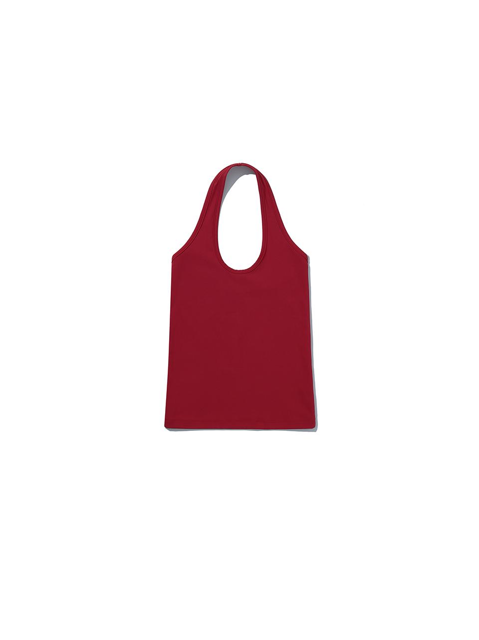 Haley Halter Neck Top (Red)