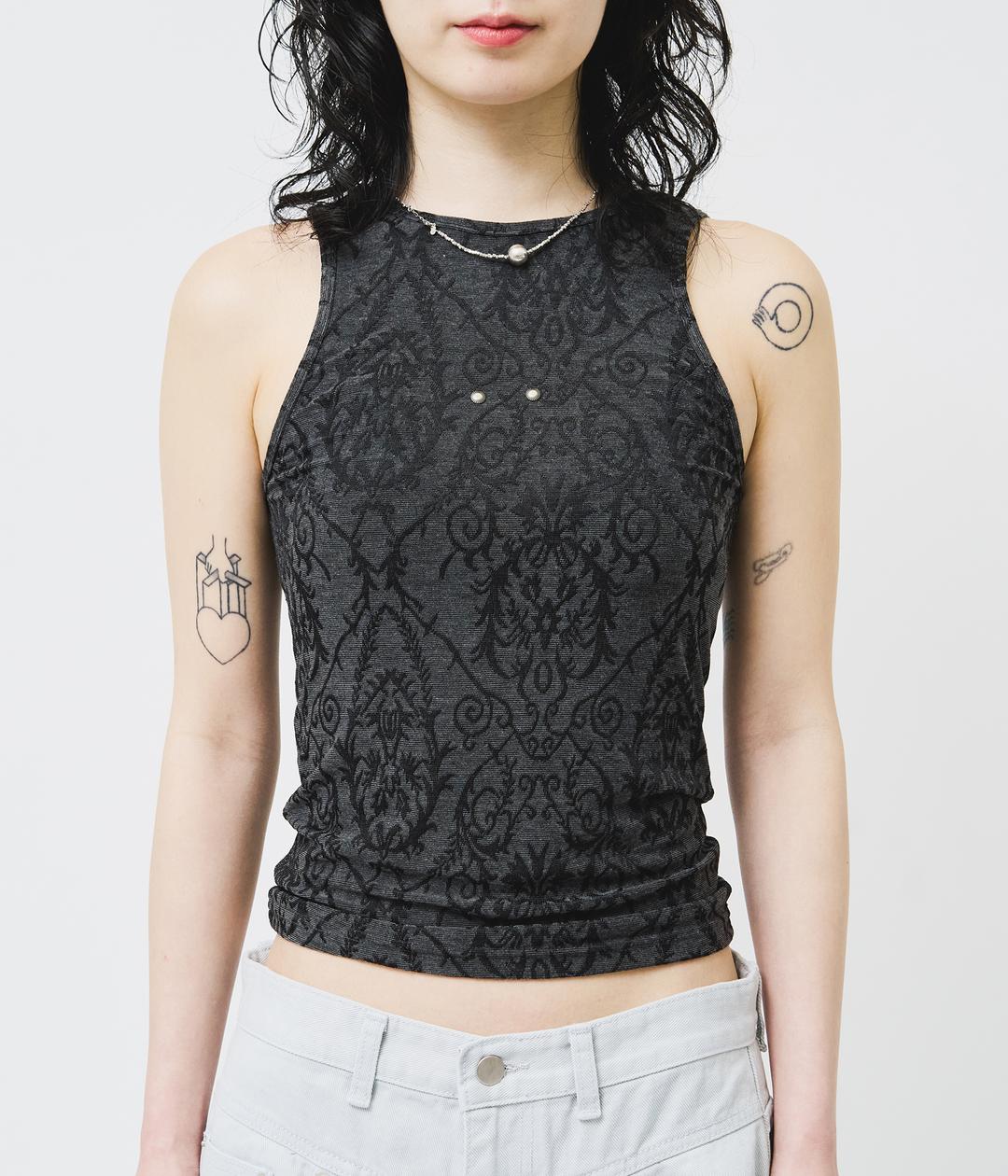 (W) Leaf Sleeveless